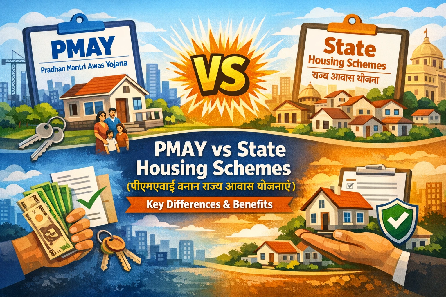 PMAY vs State Housing Schemes